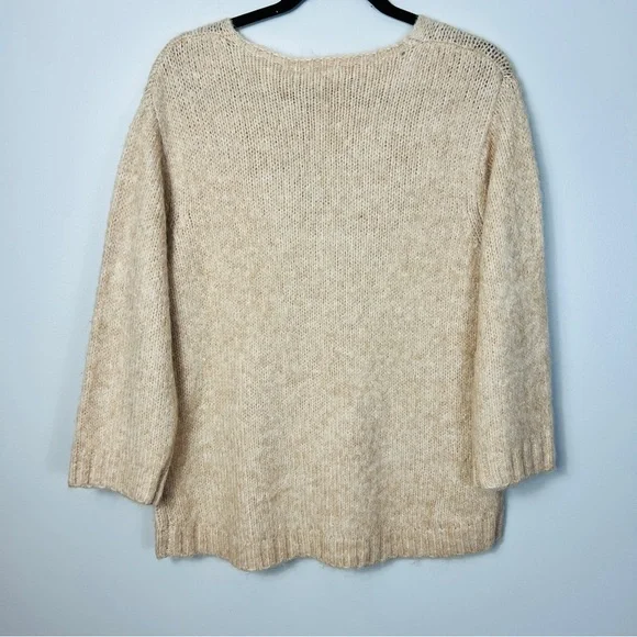 Kaffe KAalioma Smoke Gray Pullover sweater Wool Blend women size M - Picture 15 of 15